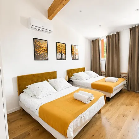 T3 Lumineux 8 Pers - Clim - Proche Centre Apartamento *